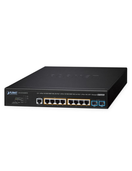 Planet AVS-4210-8HP2X L2+ Managed Switch - 4x 802.3bt PoE 4x 802.3at PoE 2x 10G SFP+