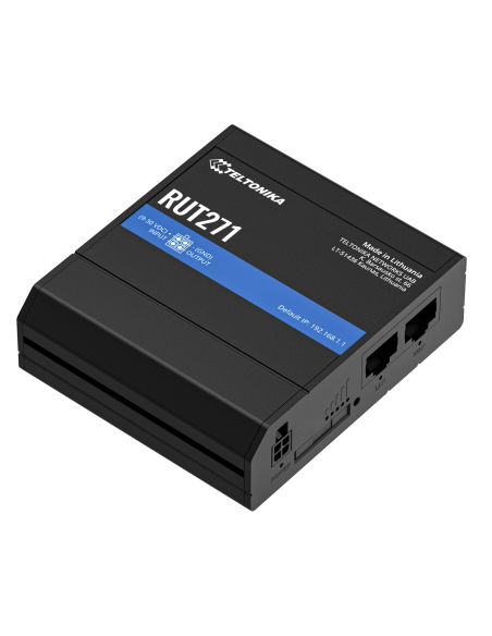 Teltonika RUT271|Teltonika RUT271 Industrial RedCap 5G Router with LTE Cat 4 Fallback and Support for Up to 50 Wireless Devices|