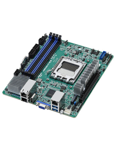 ASRock Rack AM5D4ID-2T/BCM Deep Mini-ITX Server Motherboard Socket AM5 Dual 10GbE IPMI