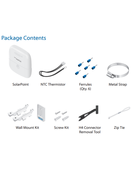 SM-SP-40|Ubiquiti SM-SP-40 SunMAX 24V Smart Solar MPPT Controller & 4-Port PoE Switch 7A Charger 40W Output Weather Prediction|W