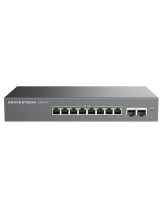 Grandstream GWN7721P 10-Port Layer 2 Lite Managed Switch 8×2.5G Ethernet PoE  2×10G SFP+  Smart VLAN & QoS SMB Networks