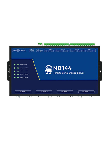 EBYTE NB144-V2 Industrial Serial to Ethernet Converter RS232/RS485/RS422 with MQTT & PoE Option