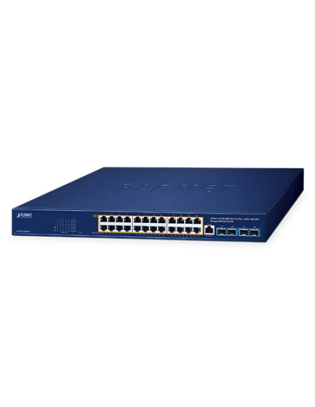 PLANET GS-4210-24UP4X 24-Port 10/100/1000T 802.3bt PoE + 4-Port 10G SFP+ Managed Ethernet Switch