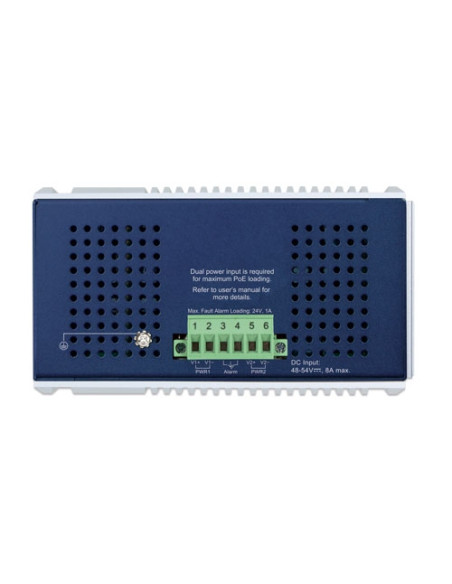 PLANET IGS-1000-8UP4X Industrial PoE++ Switch 8× Gigabit 802.3bt PoE 4× 10G SFP+ DIN-Rail