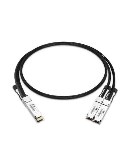400G QSFP-DD to 2X200G QSFP56 Passive Direct Attach Copper Breakout Cable for DGX Spark AI Clusters 0.5m