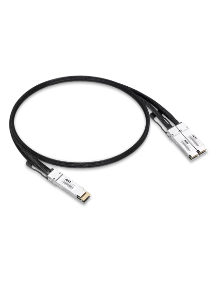 400G QSFP-DD to 2X200G QSFP56 Passive Direct Attach Copper Breakout Cable for DGX Spark AI Clusters 1m