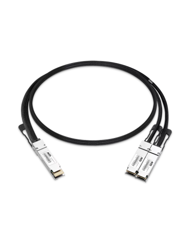 400G QSFP-DD to 2X200G QSFP56 Passive Direct Attach Copper Breakout Cable for DGX Spark AI Clusters 1m