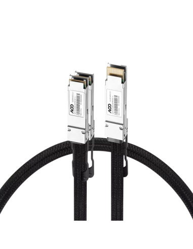 400G QSFP-DD to 2X200G QSFP56 Passive Direct Attach Copper Breakout Cable for DGX Spark AI Clusters 1m