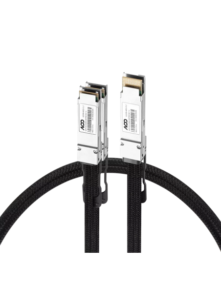 400G QSFP-DD to 2X200G QSFP56 Passive Direct Attach Copper Breakout Cable for DGX Spark AI Clusters 1m