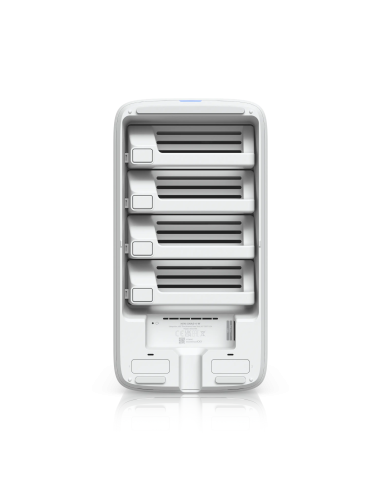 Ubiquiti UNAS-4-W UniFi 4-Bay NAS 2.5/3.5" HDD Dual NVMe Cache 2.5GbE PoE++ White