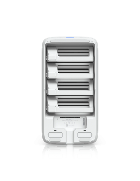 Ubiquiti UNAS-4-W UniFi 4-Bay NAS 2.5/3.5" HDD Dual NVMe Cache 2.5GbE PoE++ White