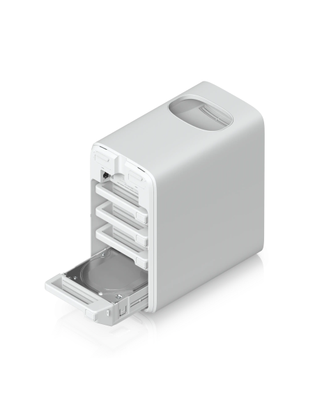 Ubiquiti UNAS-4-W UniFi 4-Bay NAS 2.5/3.5" HDD Dual NVMe Cache 2.5GbE PoE++ White