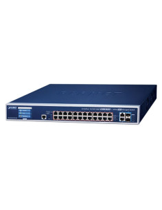 PLANET GS-6320-24UP2T2XV L3 24-Port 802.3bt PoE++ Managed Switch with 10GBASE-T 10G SFP+ and LCD Touch Screen