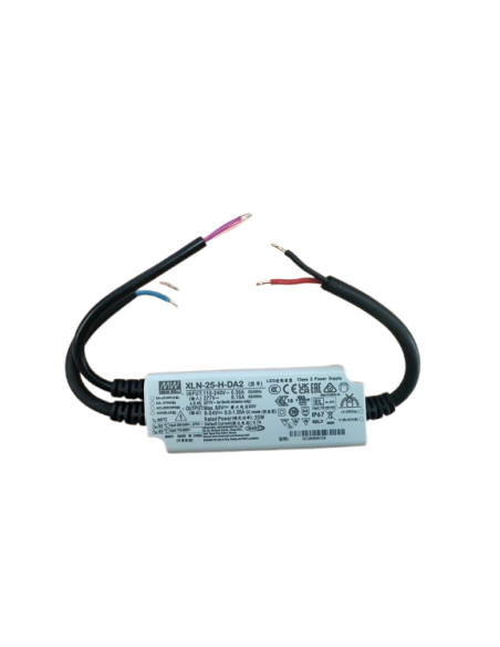 Mean Well  XLN-25-H-DA2 25W Constant Current LED Driver with DALI-2 Dimming (NFC Programmable, IP67)