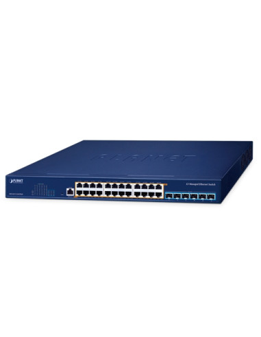 PLANET MGS-6311-24UPL6X 24-Port 2.5GBASE-T 802.3bt PoE++, 6-Port 10GBASE-X SFP+ Layer 3 Managed Ethernet Switch