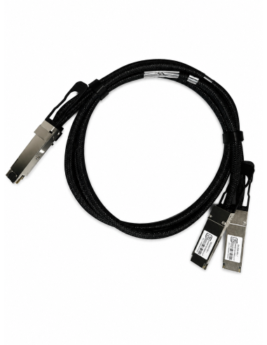 400G QSFP-DD to 2X200G QSFP56 Passive Direct Attach Copper Breakout Cable for DGX Spark AI Clusters 1m