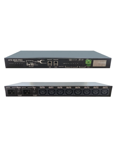 Aviosys ATS 9820 PRO Automatic Transfer Switch with Remote Power Distribution