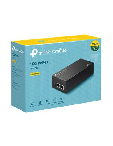 Omada POE380S|Omada POE380S 10G PoE++ Injector 90W IEEE 802.3bt|Wisp Australia