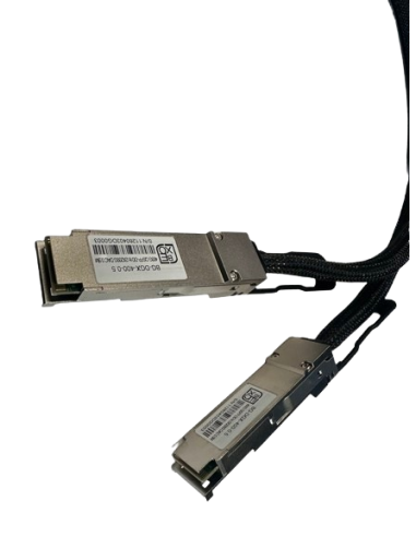 BG-DGX-400-0.5 | 400G QSFP-DD to 2X200G QSFP56 Passive Direct Attach Copper Breakout Cable for DGX Spark AI Clusters 0.5m|Wisp A