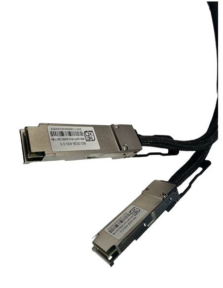 BG-DGX-400-0.5 | 400G QSFP-DD to 2X200G QSFP56 Passive Direct Attach Copper Breakout Cable for DGX Spark AI Clusters 0.5m|Wisp A