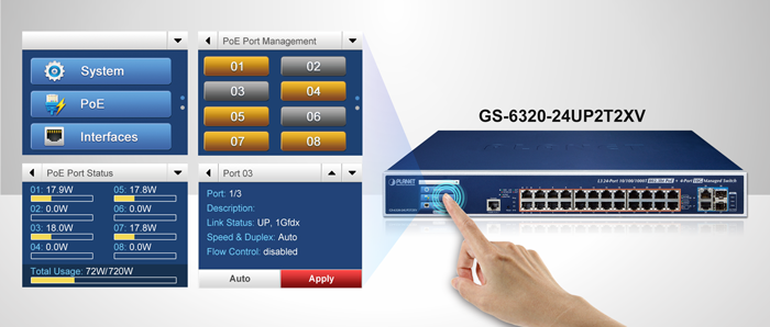 Planet GS-6320-24UP2T2XV view 4