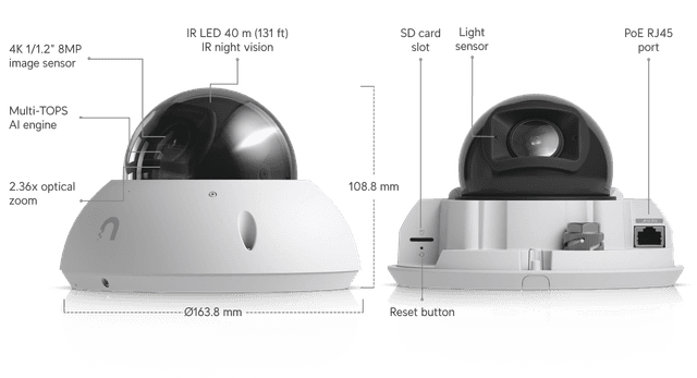 Ubiquiti UVC-G6-PRO-DOME-W view 2
