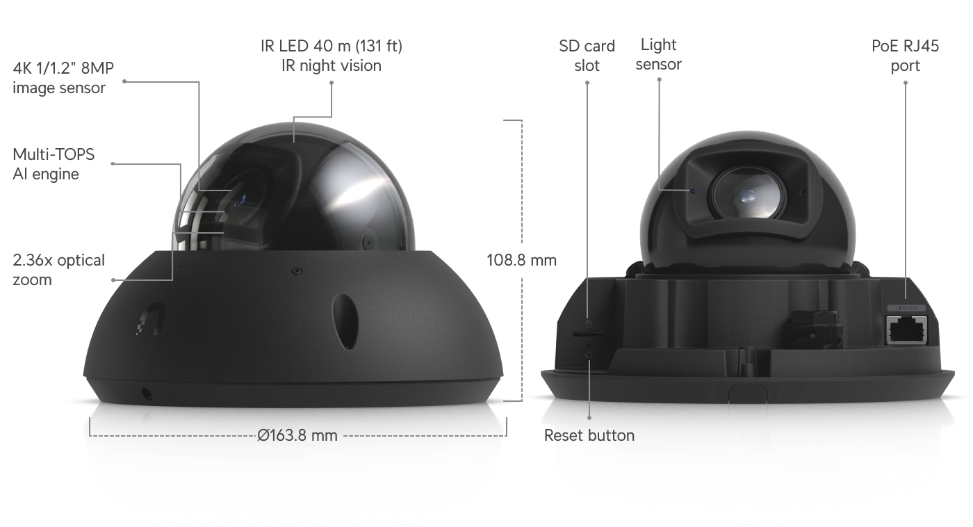 Ubiquiti UVC-G6-PRO-DOME-W view 3